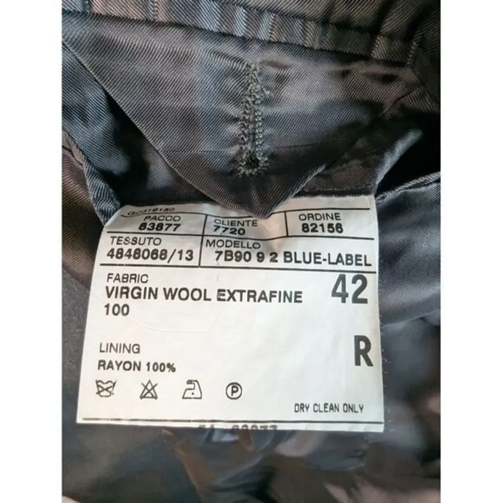 Polo Ralph Lauren Blazer Mens 42R Navy Blue‎ Wool Sports Coat Jacket Made Italy